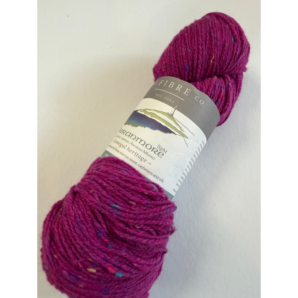 New The Fibre Co Arranmore Light Yarn 100g Slieve Sunset DK Wool Silk Cashmere
